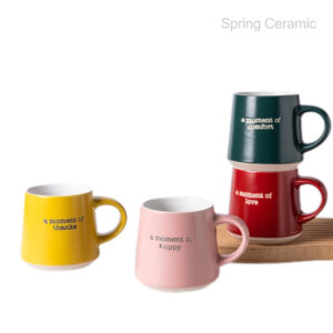Color glazed silk design mug