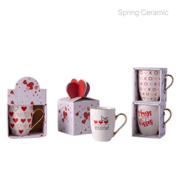 Valentine's Day Ceramic 320ml Oval Mug - Image 4