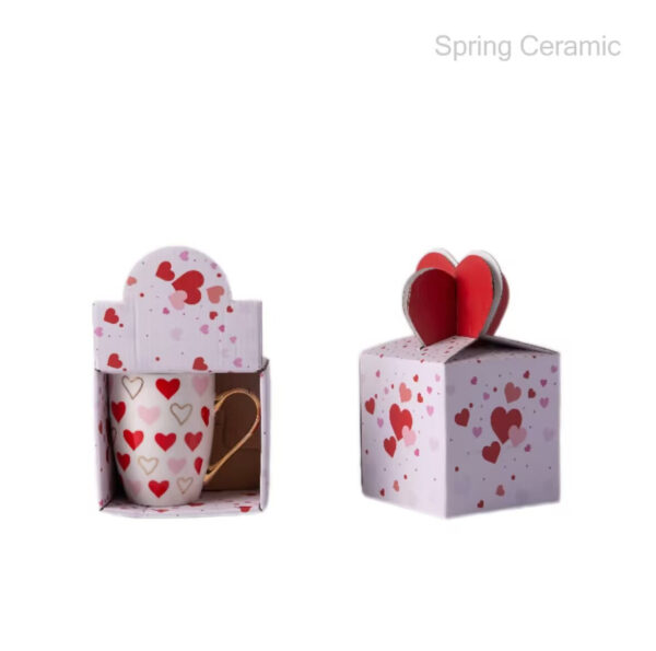 Valentine's Day Ceramic 320ml Oval Mug - Image 5
