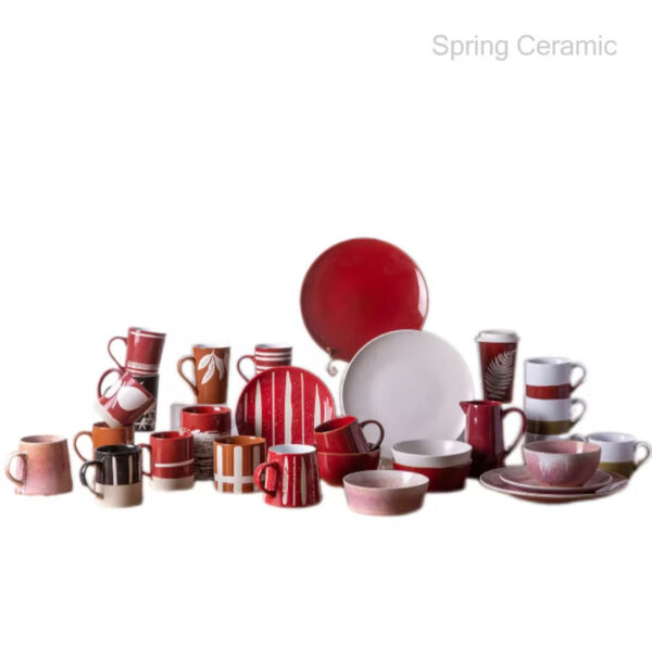 Ceramic Reactive Glaze Dinner Set - Image 3