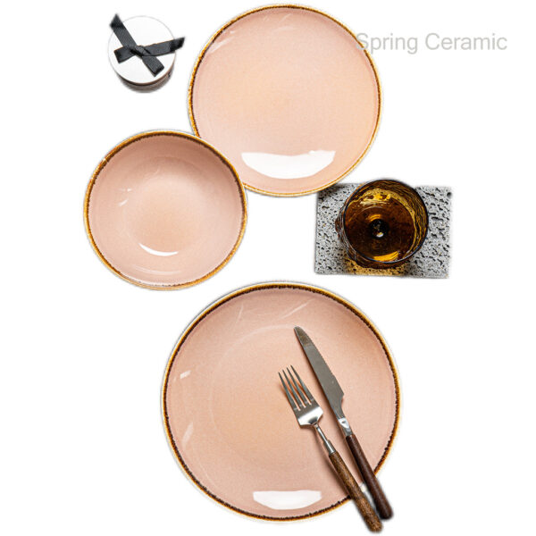Multi color reaction dinner set table set - Image 3
