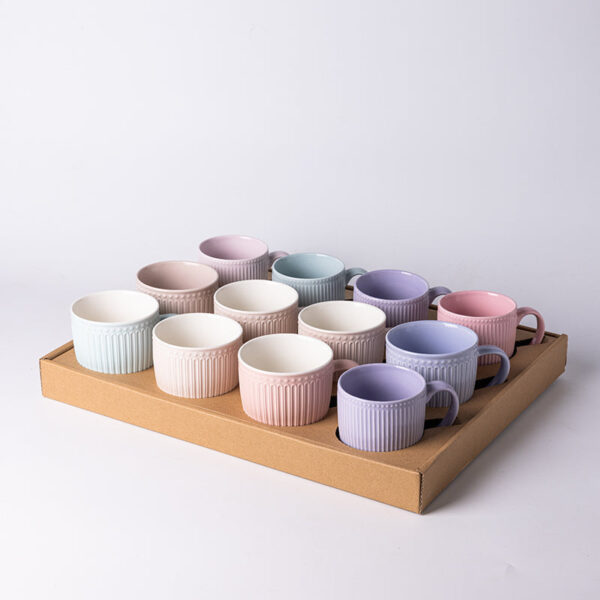 Pure color design mugs with simple words - Image 2