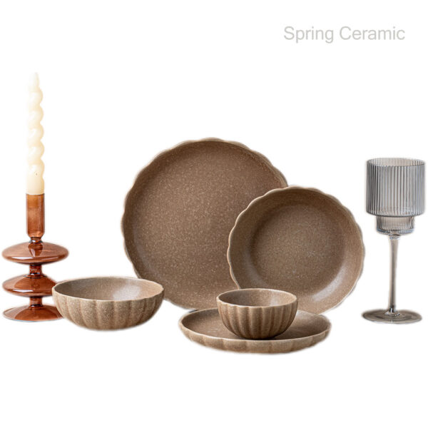 Pure Color glazed dinner set,dinnerware wholesale,factory direct sale - Image 2