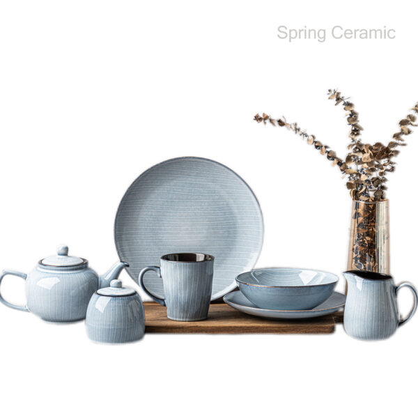 Multi color reaction dinner set table set - Image 5