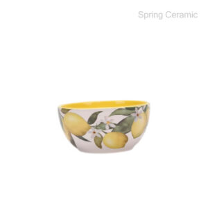 lemon design ceramic bowl