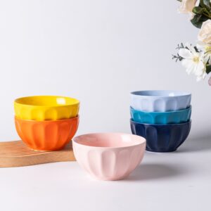 Embossed Color Glazed 550ml Bowl