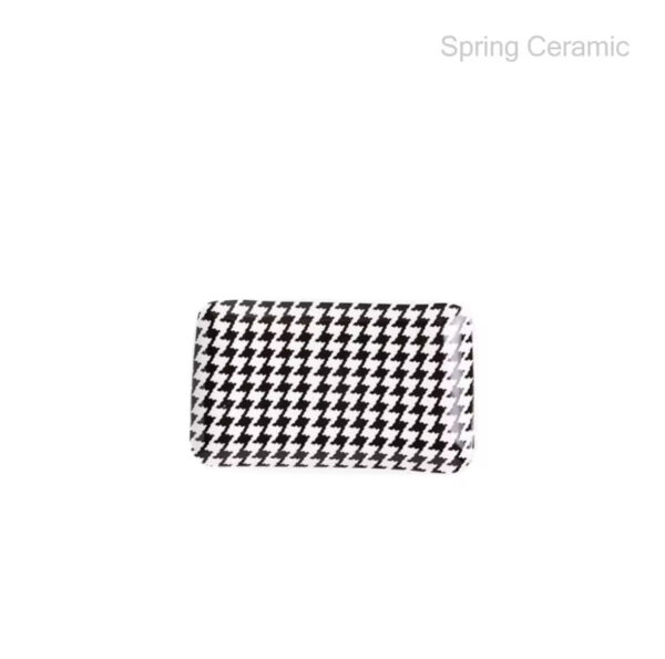 "white and black "series square plate - Image 4