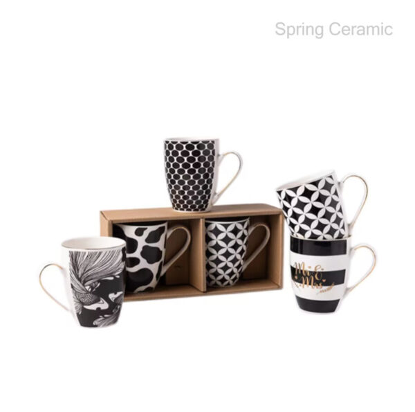 "white and black "series,350ml mug - Image 3