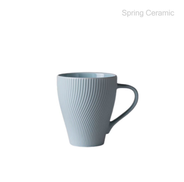Embossed Color Glaze 400ml Mug - Image 6