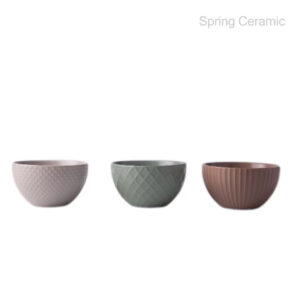 Embossed 260ml Color Glaze Small Bowl
