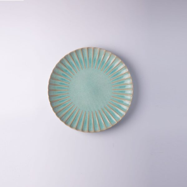 Ceramic Dinner Set-Floral Shape Green Color - Image 2