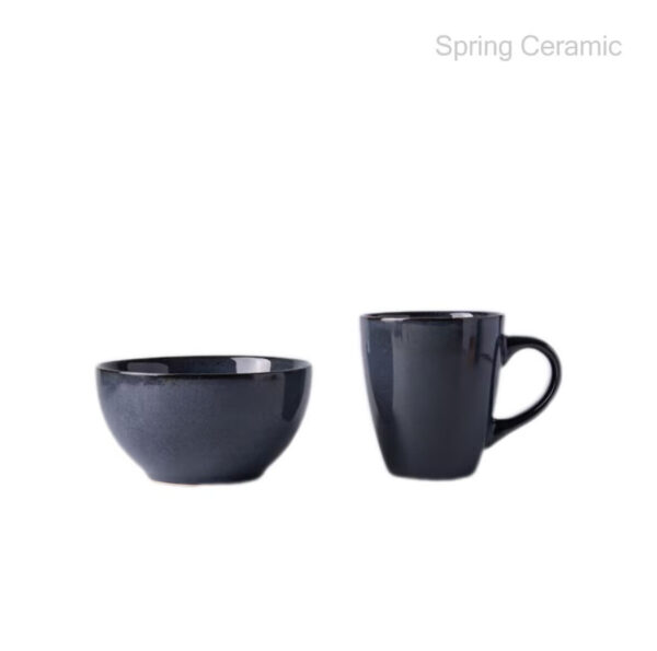 Ceramic Reactive Glaze Dinner Set Blue Color ,ceramic wholesale,ceramic factory - Image 3