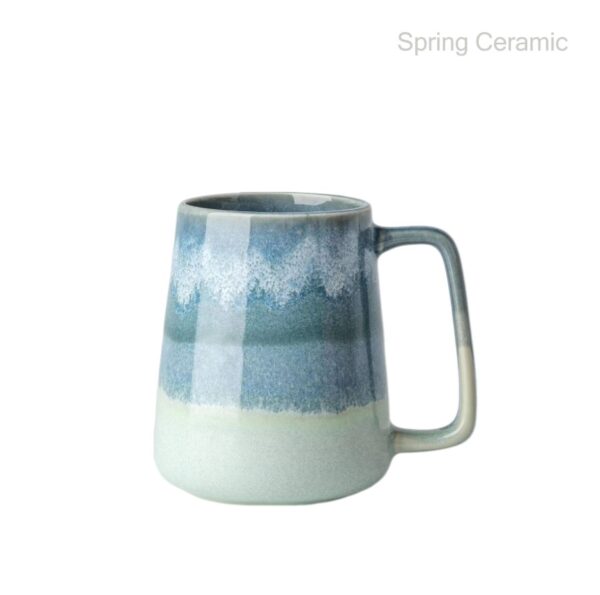Reaction and color glazed large capacity mug - Image 2