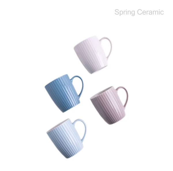 Embossed Color Glaze 380ml Mug - Image 6