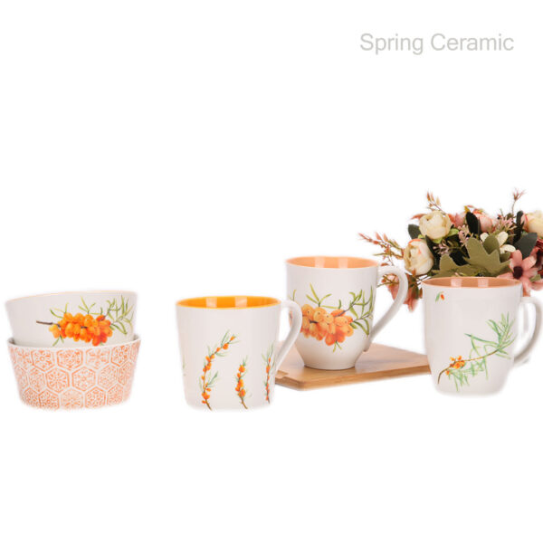 12OZ "sea-buckthorn"coffee mug