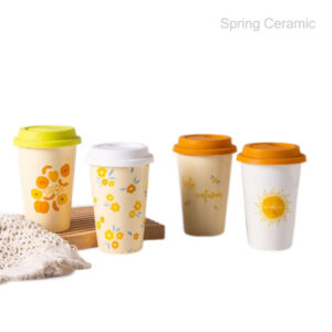 Spring hot selling travel mug with silicone cover