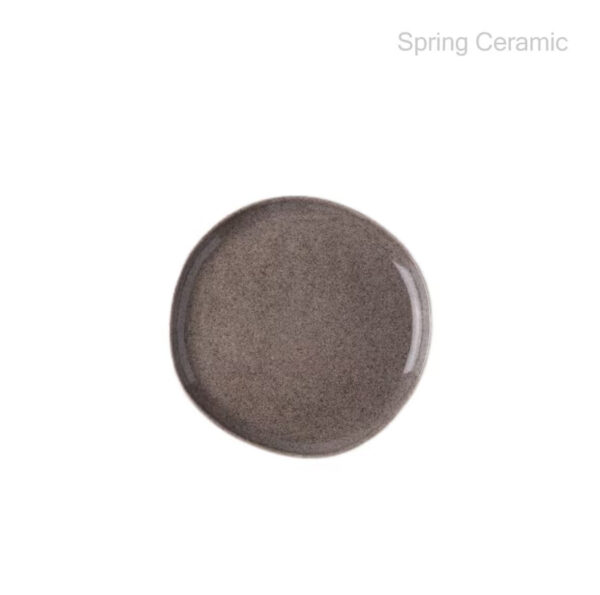 Ceramic Reactive Glaze Dinner Set Grey Color - Image 2