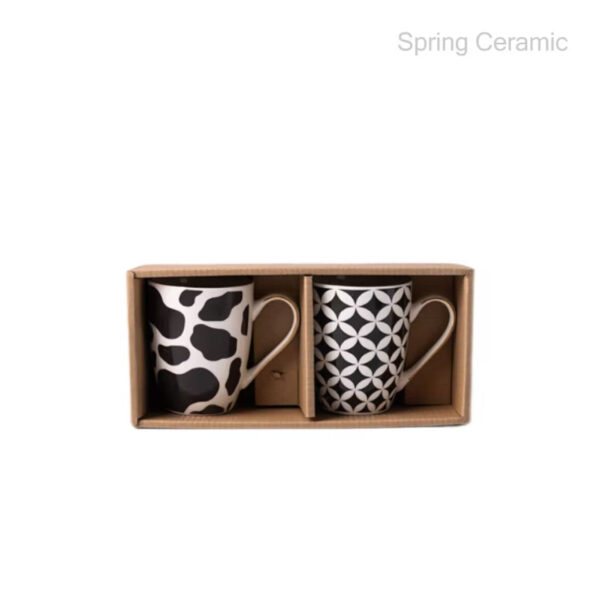 "white and black "series,350ml mug - Image 2