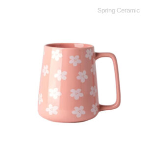 Reaction and color glazed large capacity mug