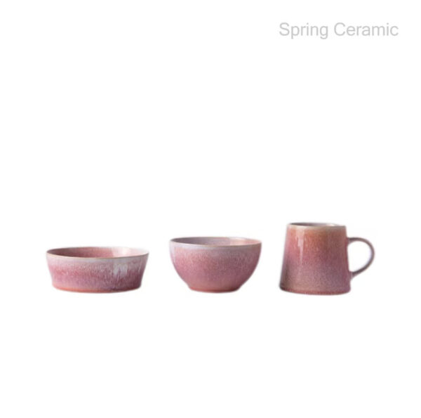 Ceramic Reactive Glaze Dinner Set - Image 4