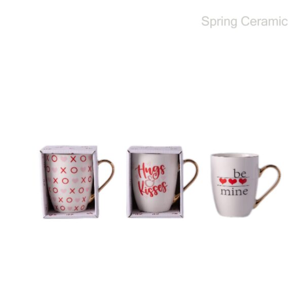Valentine's Day Ceramic 320ml Oval Mug