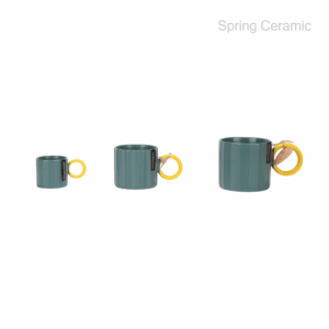 embossed mug round handle with 3 specification