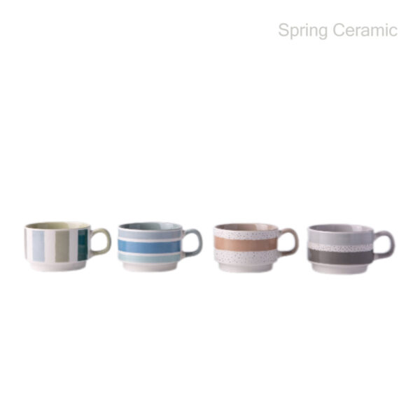 Ceramic Mug- Green Leaf Design SP2304-027 - Image 5