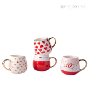 Valentine's Day Ceramic Belly Mug 400ml