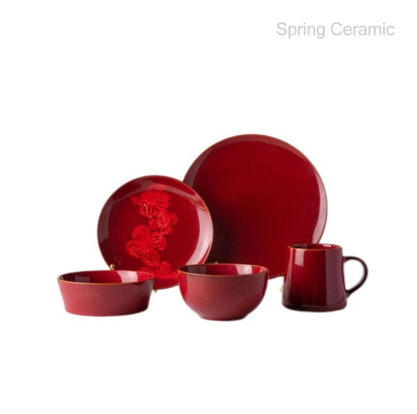 Ceramic Reactive Glaze Dinner Set - Image 5