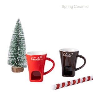 Spring Color Glazed Chocolate Mug