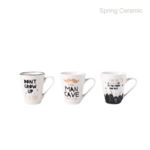 "white and black"series ,320ml mug