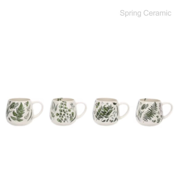 400ml "plant"design ceramic mug