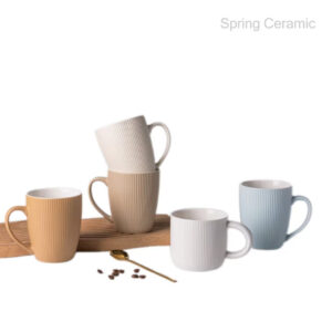 Embossed design mug