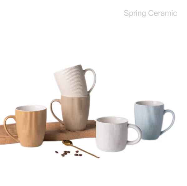 Embossed design mug