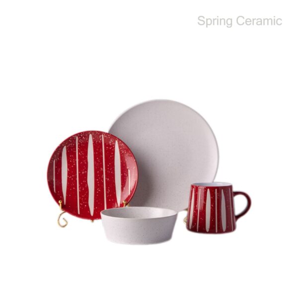 Ceramic Reactive Glaze Dinner Set - Image 2