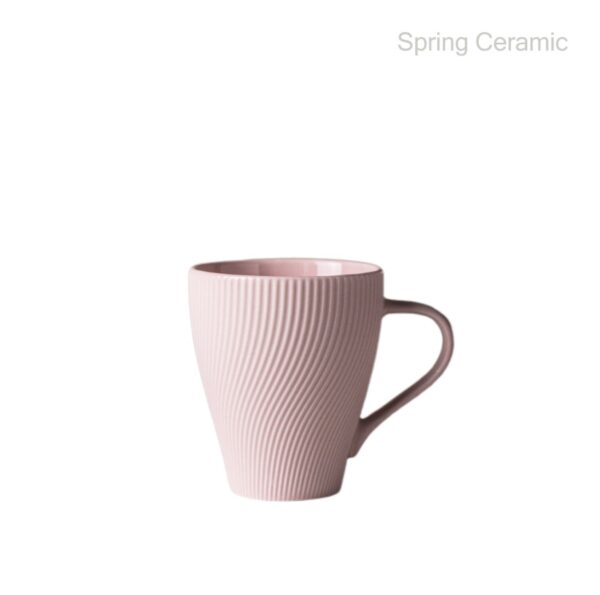 Embossed Color Glaze 400ml Mug - Image 2