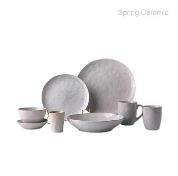 Ceramic Reactive Glaze Dinner Set - Image 4