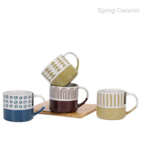 400ml geogratry mug with four differents design