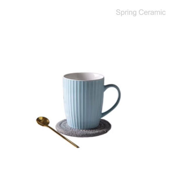 Embossed Color Glaze 380ml Mug - Image 5