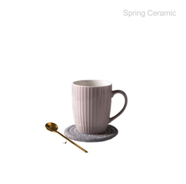 Embossed Color Glaze 380ml Mug - Image 4