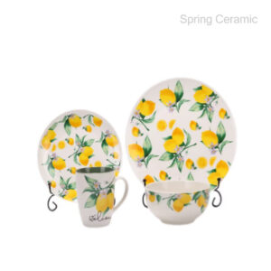 lemon design dinner sets