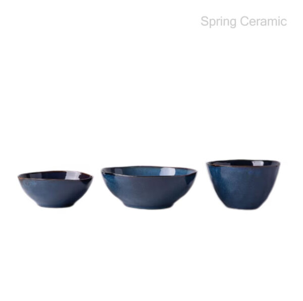 Ceramic Reactive Glaze Dinner Set Blue Color ,ceramic wholesale,ceramic factory - Image 2