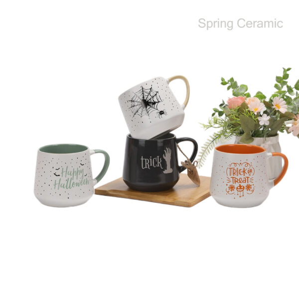 Double mould with color handle design mug