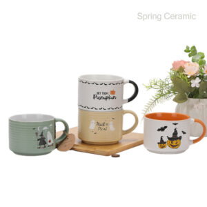 Threaded cup with different color handle