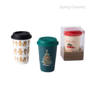 Travel mug no handle with silicone cover