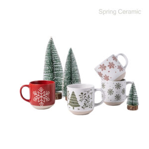 Christmas mug with silk screen design