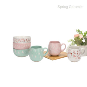 Ceramic set including 500ml mug , 650ml bowl