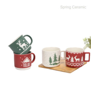 Ceramic mug with silk or decal design