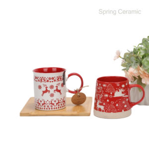 18 OZ Christmas silk design mug