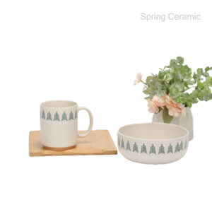 Ceramic mug and bowl set with factory price